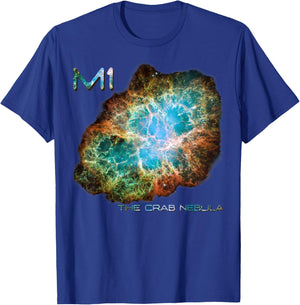 Space Astronomy M1 The Crab Nebula Messier Astronomers T-Shirt - T-Shirt | Royal