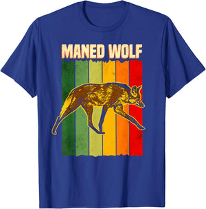 Maned Wolf South America Animal Colorful T-Shirt - T-Shirt | Royal