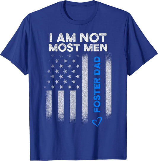 Foster Parent Dad Most Men Foster Care T-Shirt - T-Shirt | Royal