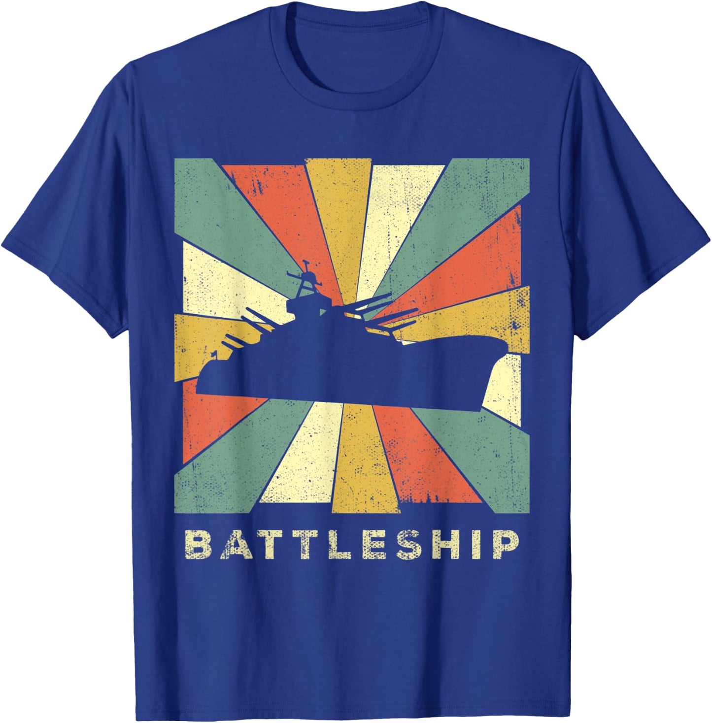 Vintage Battleship Retro Gift T-Shirt - T-Shirt | Royal