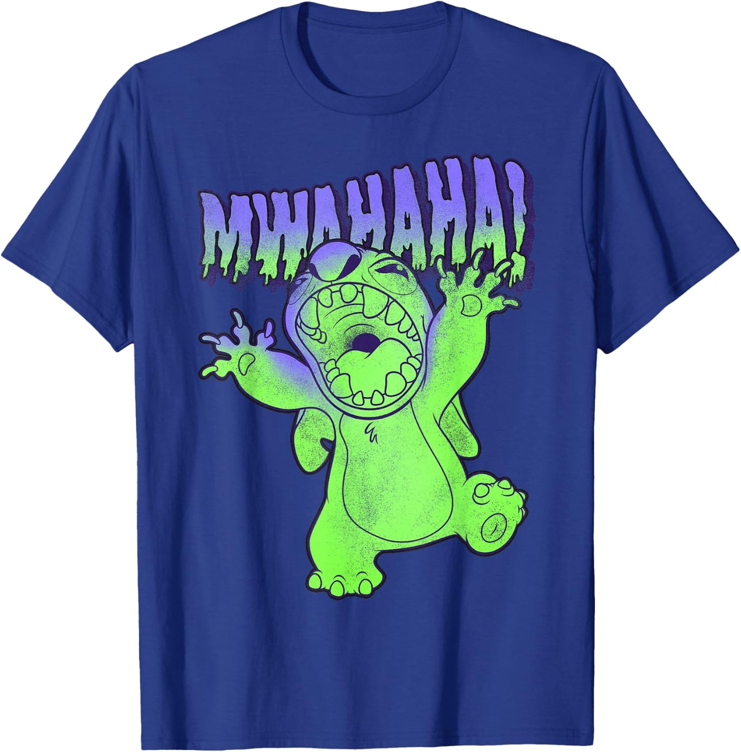 Disney Lilo & Stitch Halloween Stitch Mwahaha Portrait T-Shirt - T-Shirt | Royal