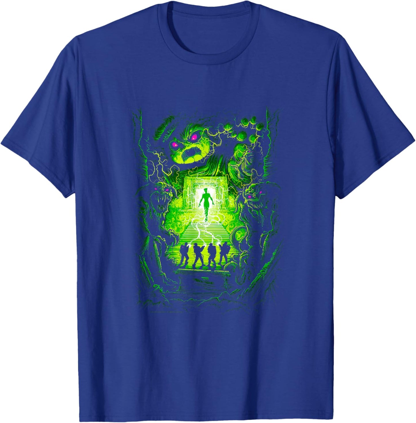 Ghostbusters Dan Mumford Marshmallow Man Movie Poster T-Shirt - T-Shirt | Royal