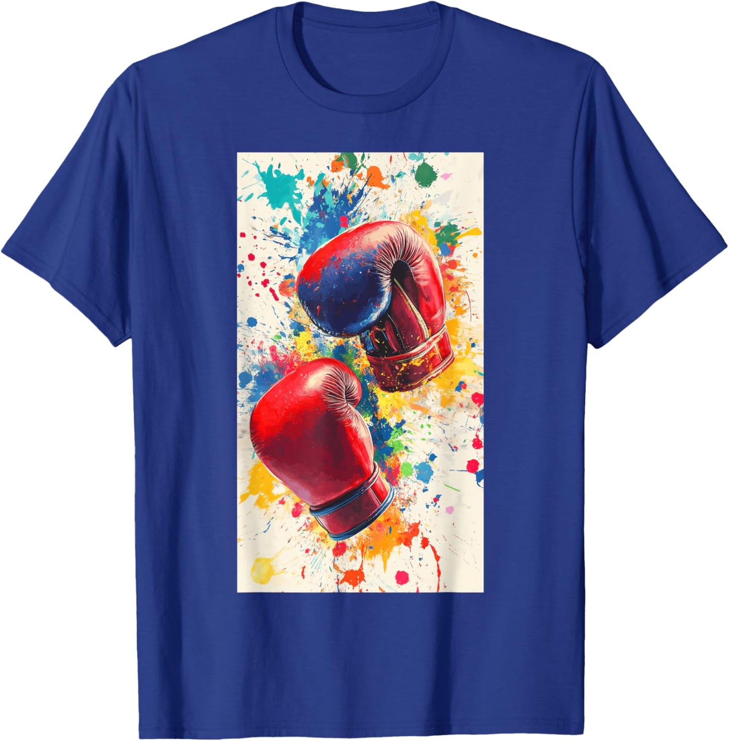 Boxing Gloves Sport Boxer Prompt Fitness Gym T-Shirt - T-Shirt | Royal