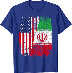 IRANIAN American Flag | Men Women Kids | IRAN T-Shirt - T-Shirt | Royal