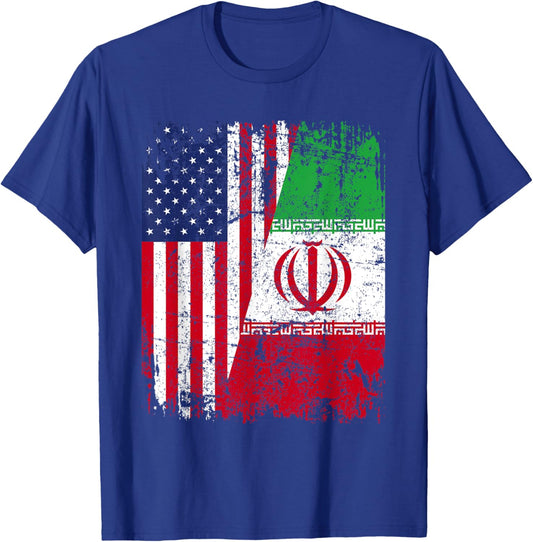 IRANIAN American Flag | Men Women Kids | IRAN T-Shirt - T-Shirt | Royal