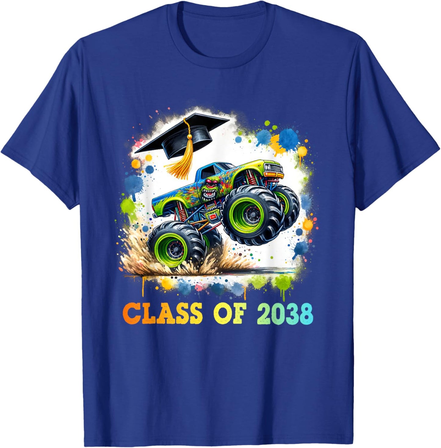 Class Of 2038 Monster Truck Boys Kids Colorful T-Shirt - T-Shirt | Royal