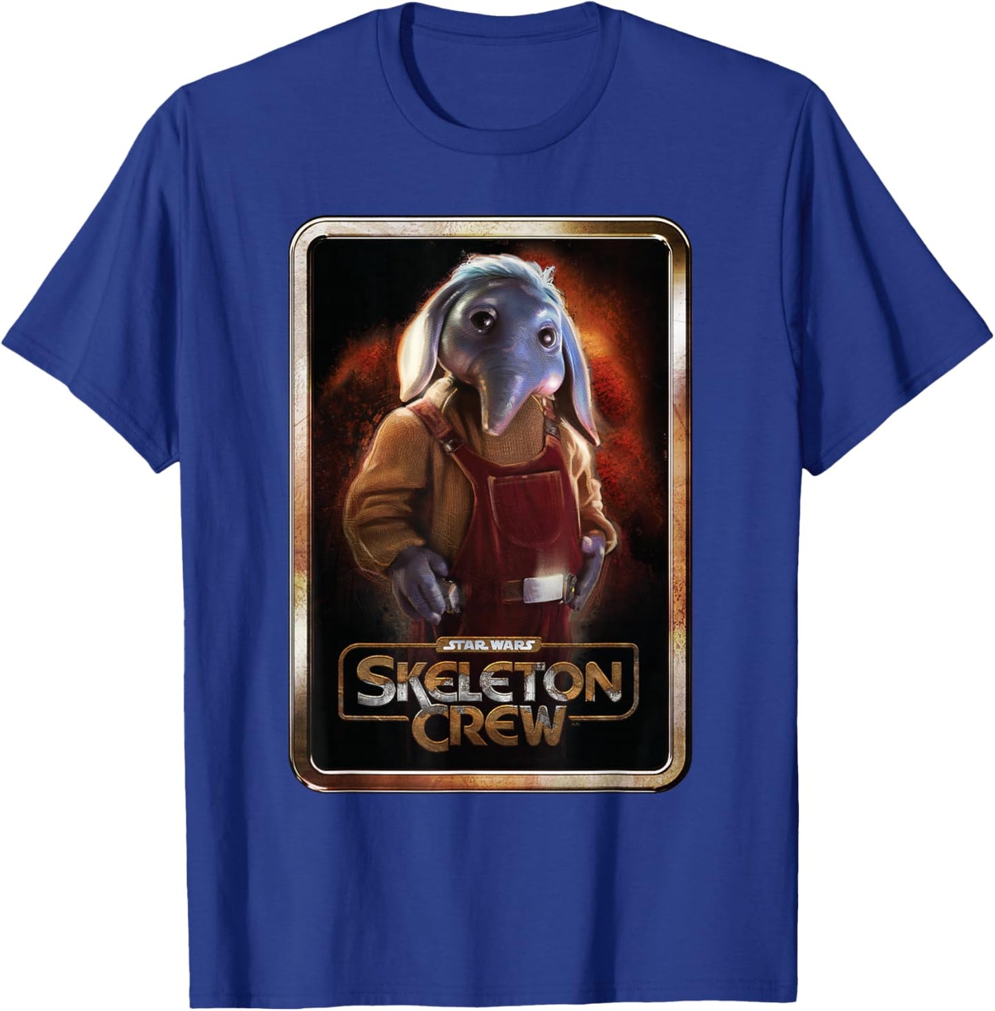 Star Wars Skeleton Crew Neel with Series Logo Disney+ T-Shirt - T-Shirt | Royal