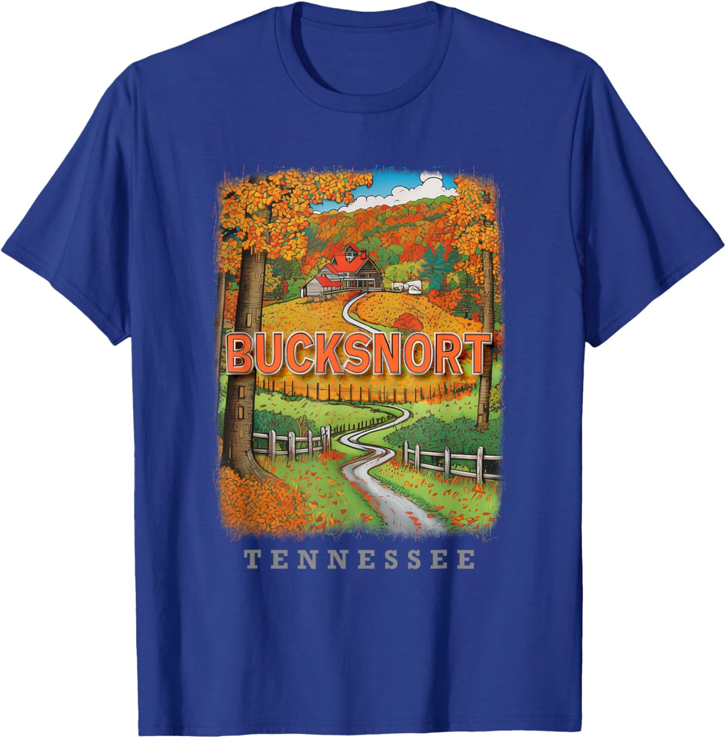 Bucksnort Tennessee TN Country Charm SD867 T-Shirt - T-Shirt | Royal