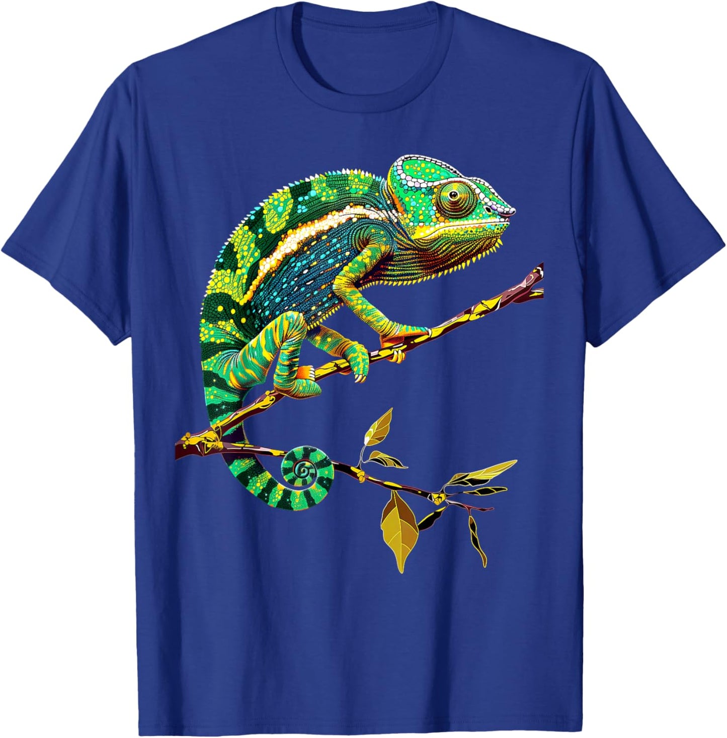 Chameleon Lizard Reptile Chameleon Iguana Chameleon , Black, S T-Shirt - T-Shirt | Royal