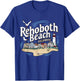 Ocean Rehoboth Beach Delaware Coastal Town Vibe T-Shirt - T-Shirt | Royal