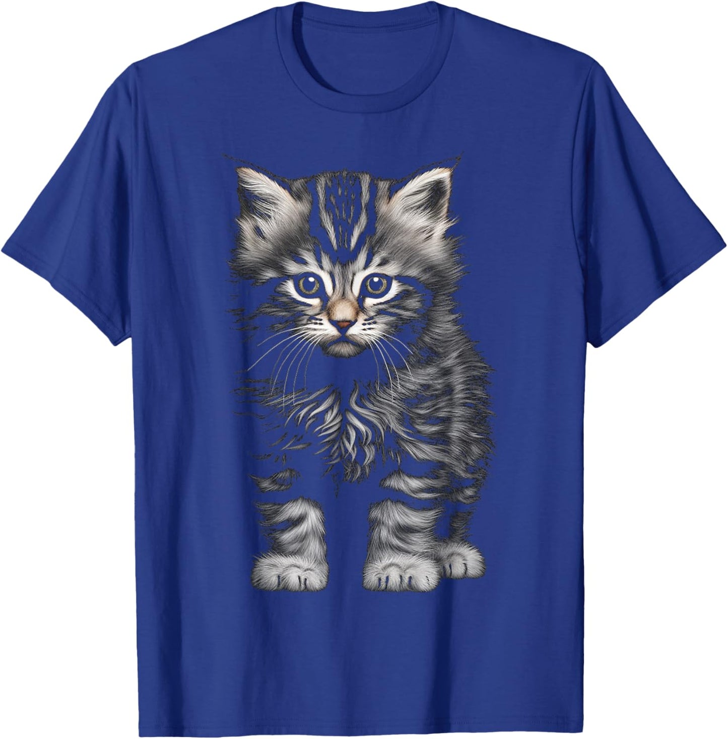 C@tLav Cat Graphic -Adults and Kids , Black, Small T-Shirt - T-Shirt | Royal