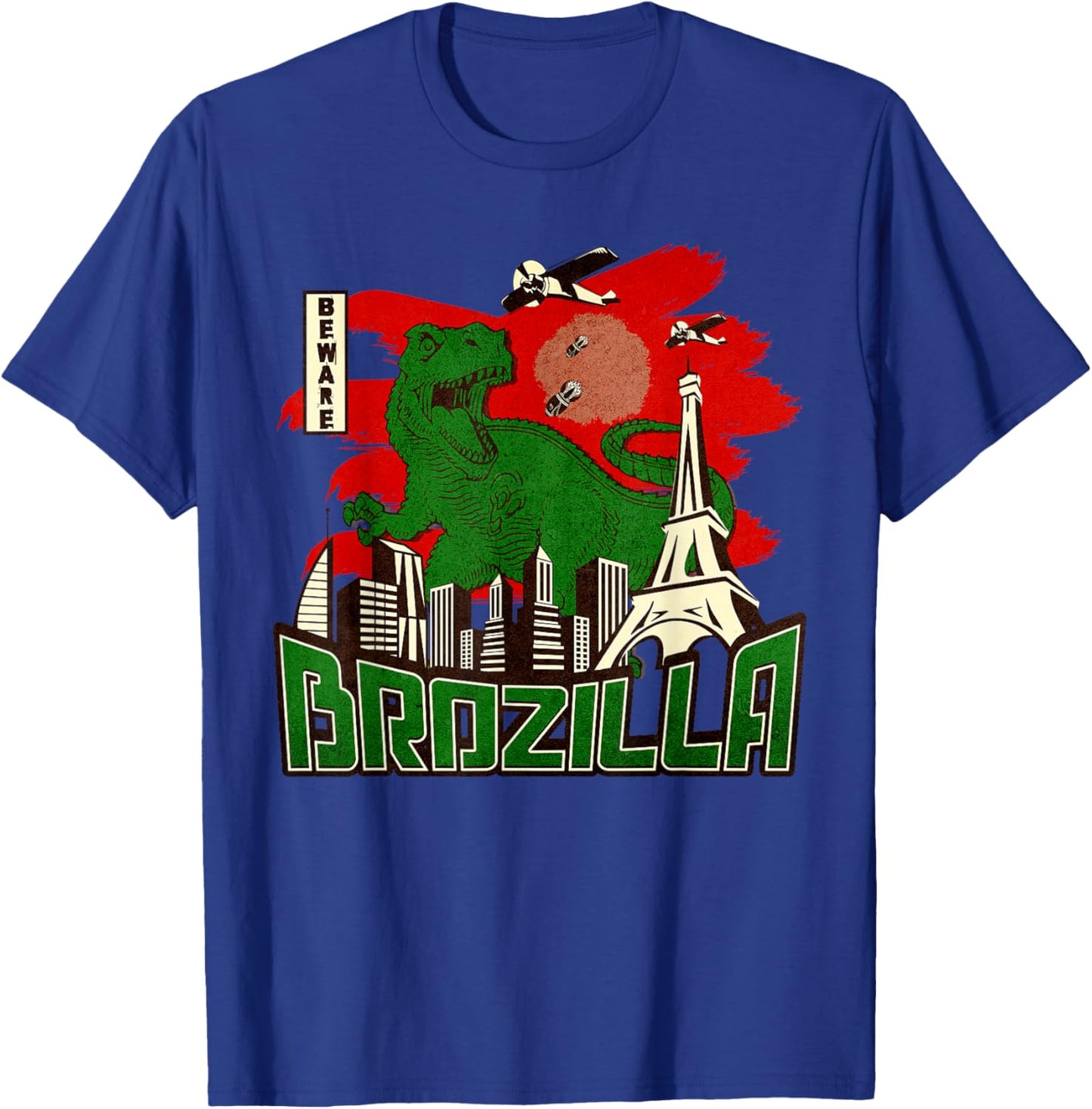 Brozilla Japanese Monster Big Brother or Little Brother Bro T-Shirt - T-Shirt | Royal