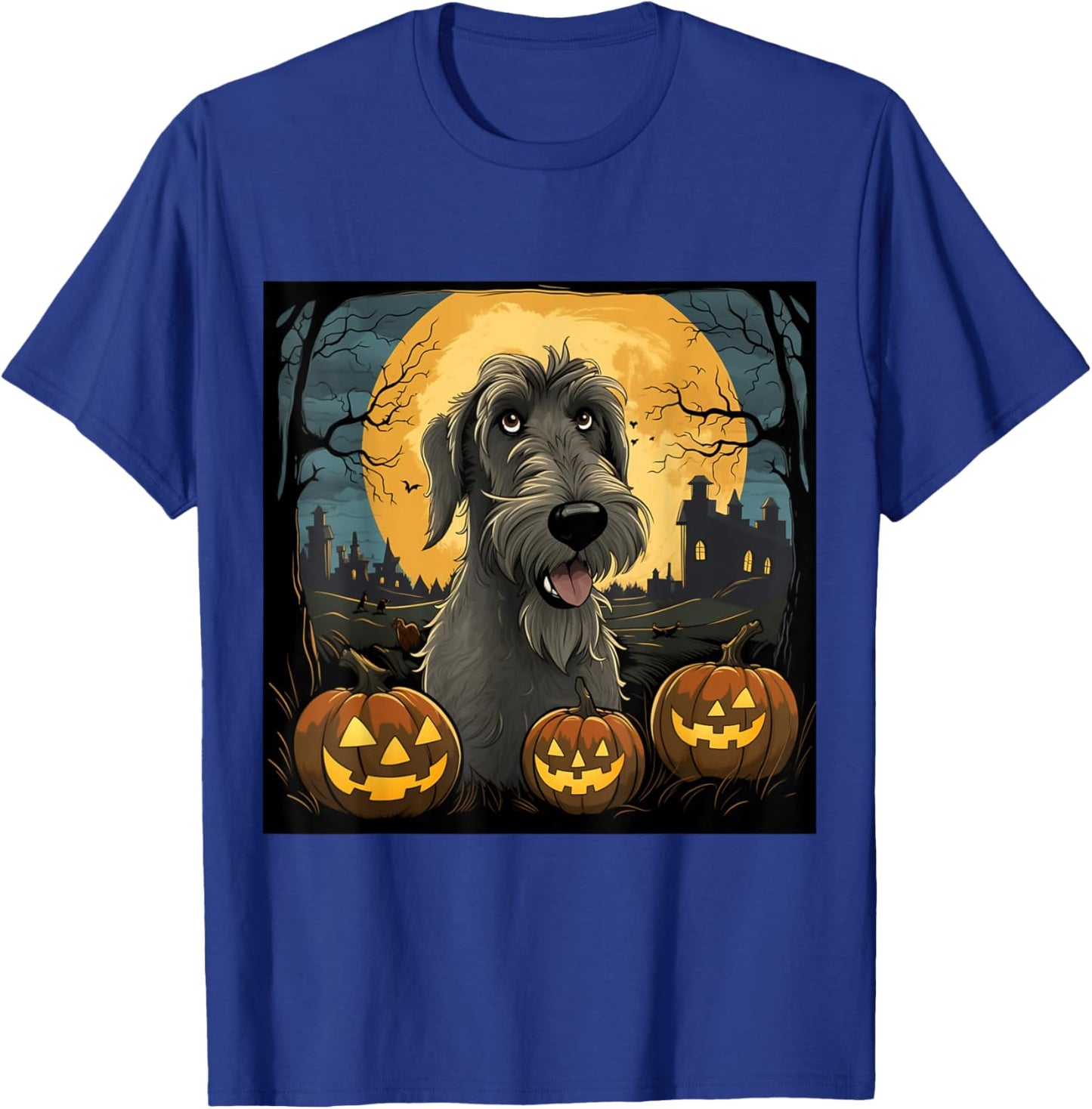 Halloween Irish Wolfhound - Irish Wolfhound Halloween T-Shirt - T-Shirt | Royal