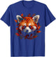 Red Panda Artwork - Autumn Leaves Animal Red Panda T-Shirt - T-Shirt | Royal