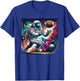 Astronaut Playing Football in Space T-Shirt - T-Shirt | Royal