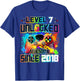 Level 7 Unlocked 7 Year Old Video Gamer 7th Birthday Gift T-Shirt - T-Shirt | Royal