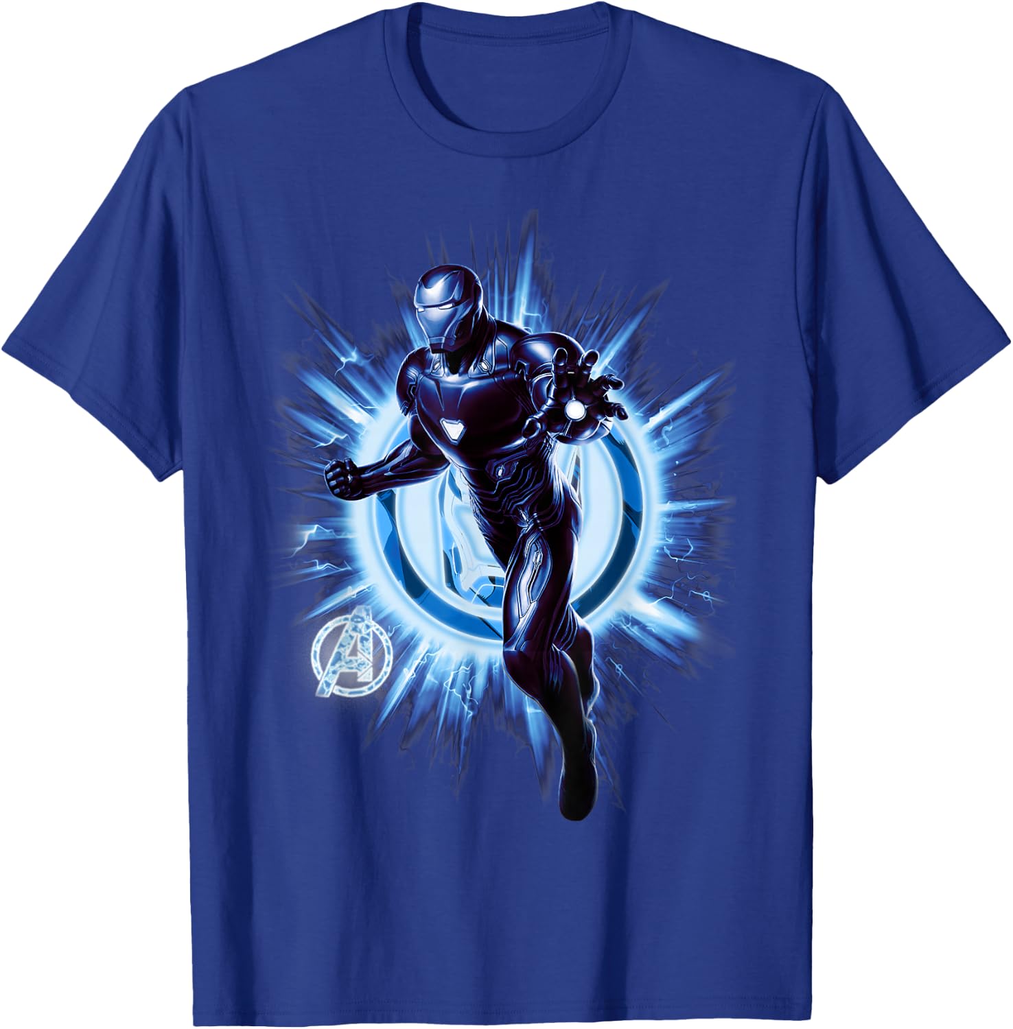 Marvel Avengers Endgame Iron Man Blast Graphic T-Shirt - T-Shirt | Royal