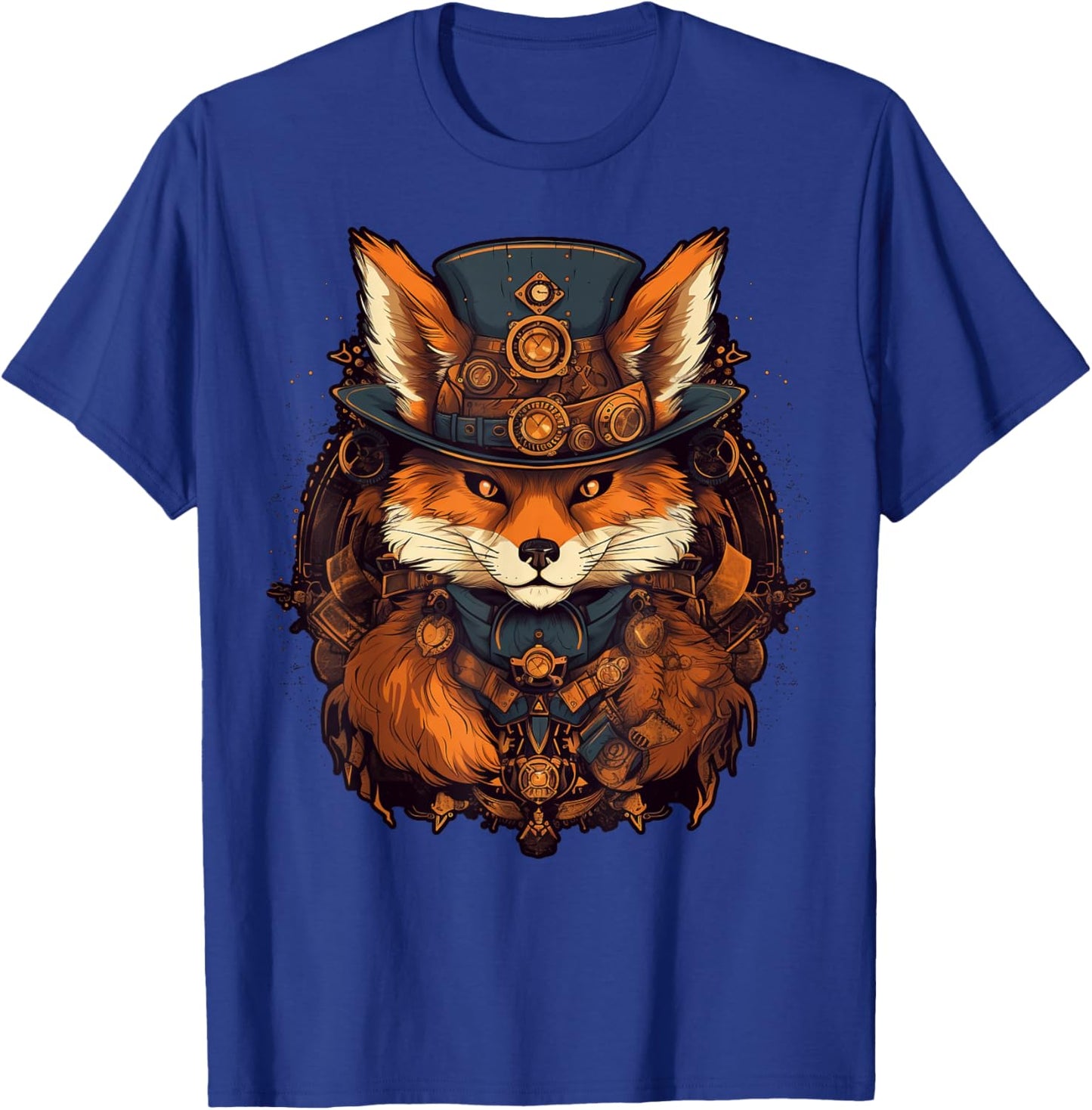 Steampunk Fox T-Shirt - T-Shirt | Royal