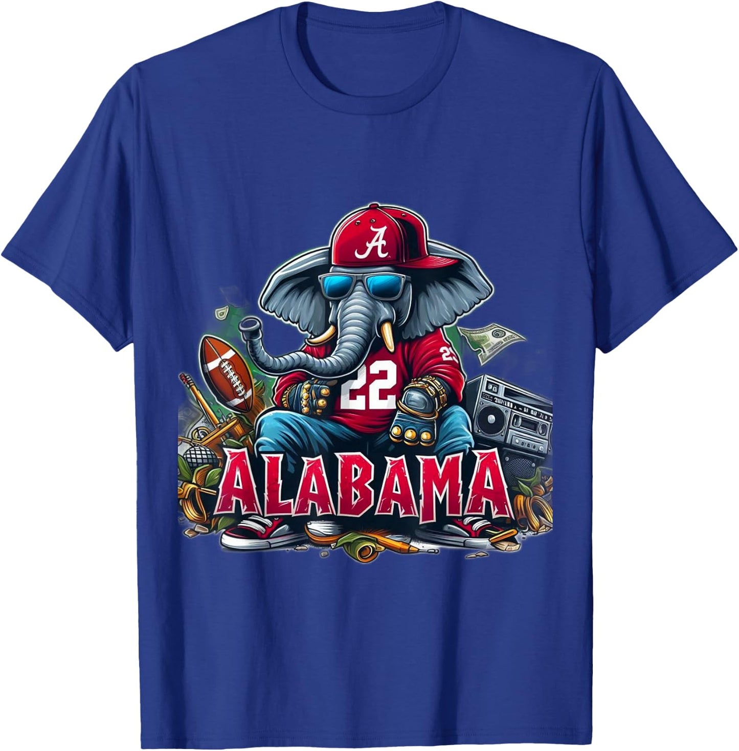 Alabama Elephant T-Shirt - T-Shirt | Royal