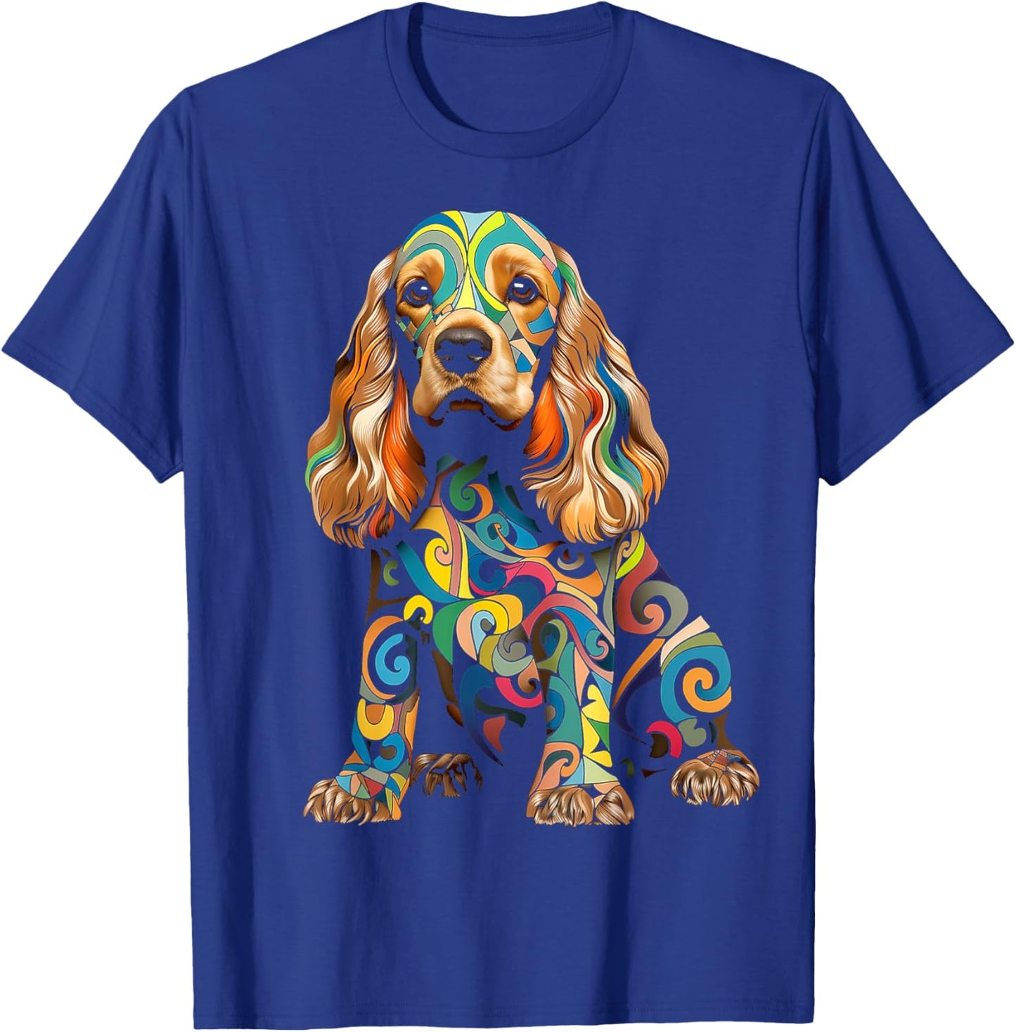 Cocker Spaniel Motif Pet Art Dog Cocker Spaniel Women Kids T-Shirt - T-Shirt | Royal
