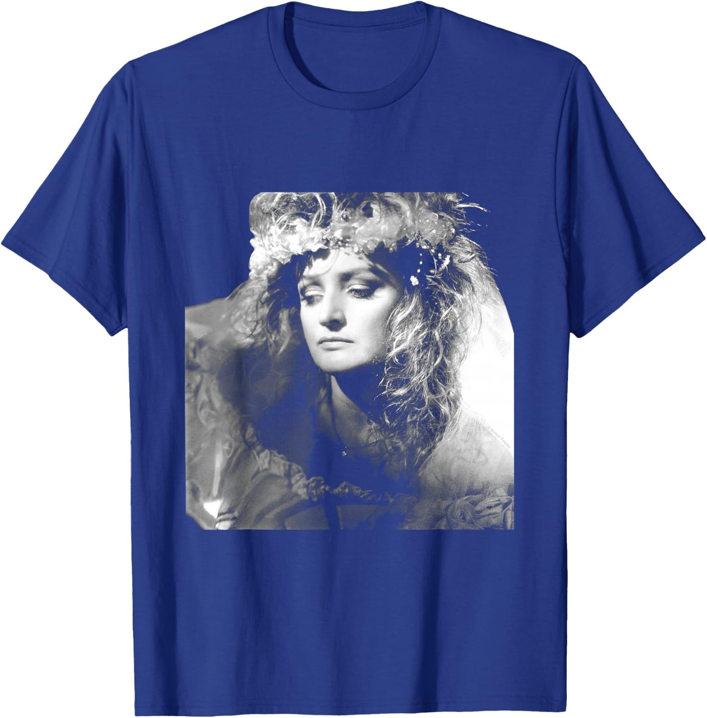 Singer Bonnie Tyler Floral Headdress By Simon Fowler T-Shirt - T-Shirt | Royal