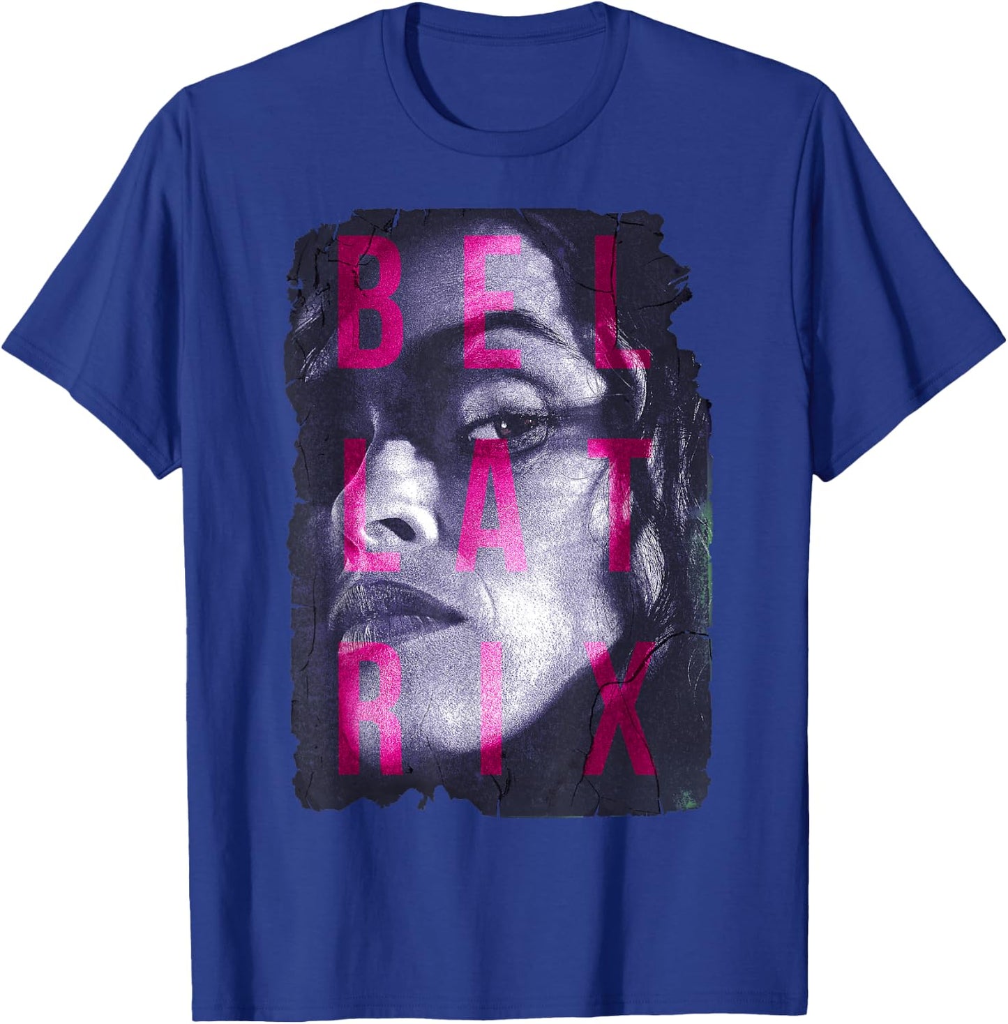 Harry Potter Bellatrix Lestrange Portrait Text Overlay Small T-Shirt - T-Shirt | Royal