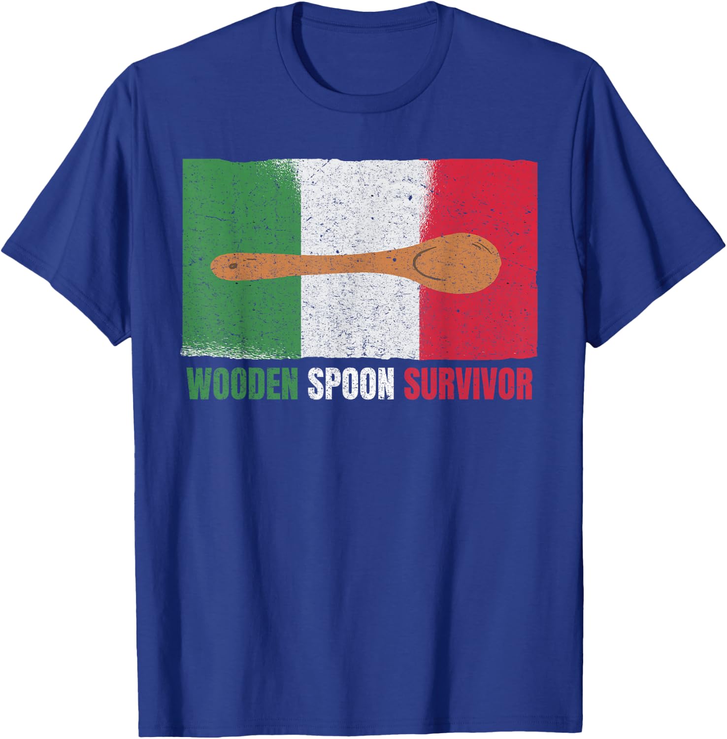 Funny "wooden spoon survivor" - Italian T-Shirt - T-Shirt | Royal