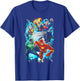 Justice League Electric Team T-Shirt - T-Shirt | Royal