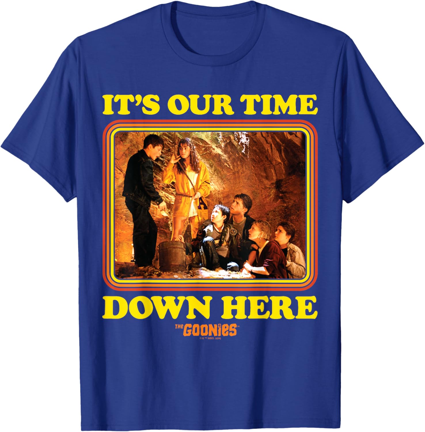 The Goonies - Mikey It's Our Time Down Here T-Shirt - T-Shirt | Royal