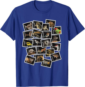 USPS Endangered Species Collage of Stamps T-Shirt - T-Shirt | Royal
