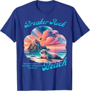 Breaker Rock Beach God's Rock-Solid Truth VBS Christian 2024 Women Girls Kids T-Shirt - T-Shirt | Royal