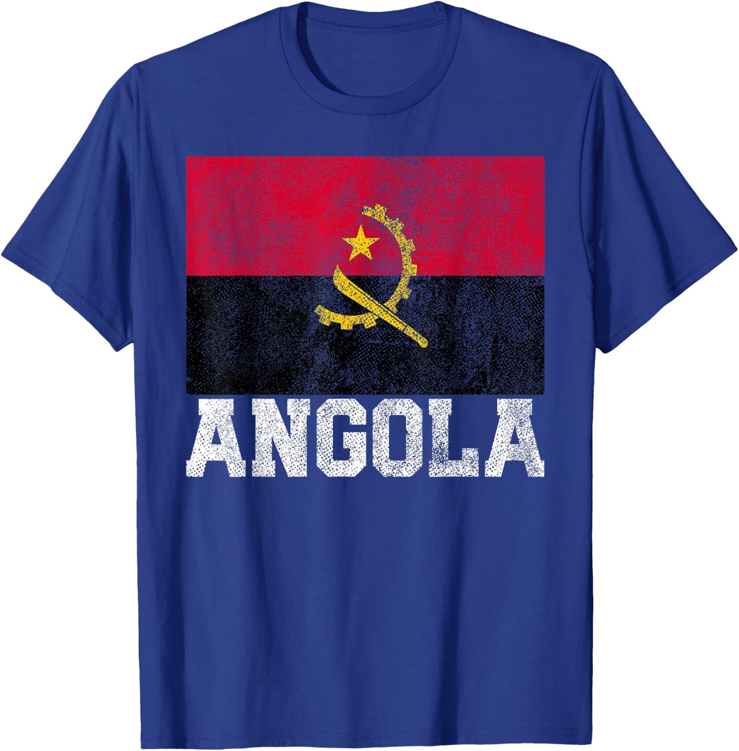 Angola Flag National Pride Roots Country Family Nationality T-Shirt - T-Shirt | Royal