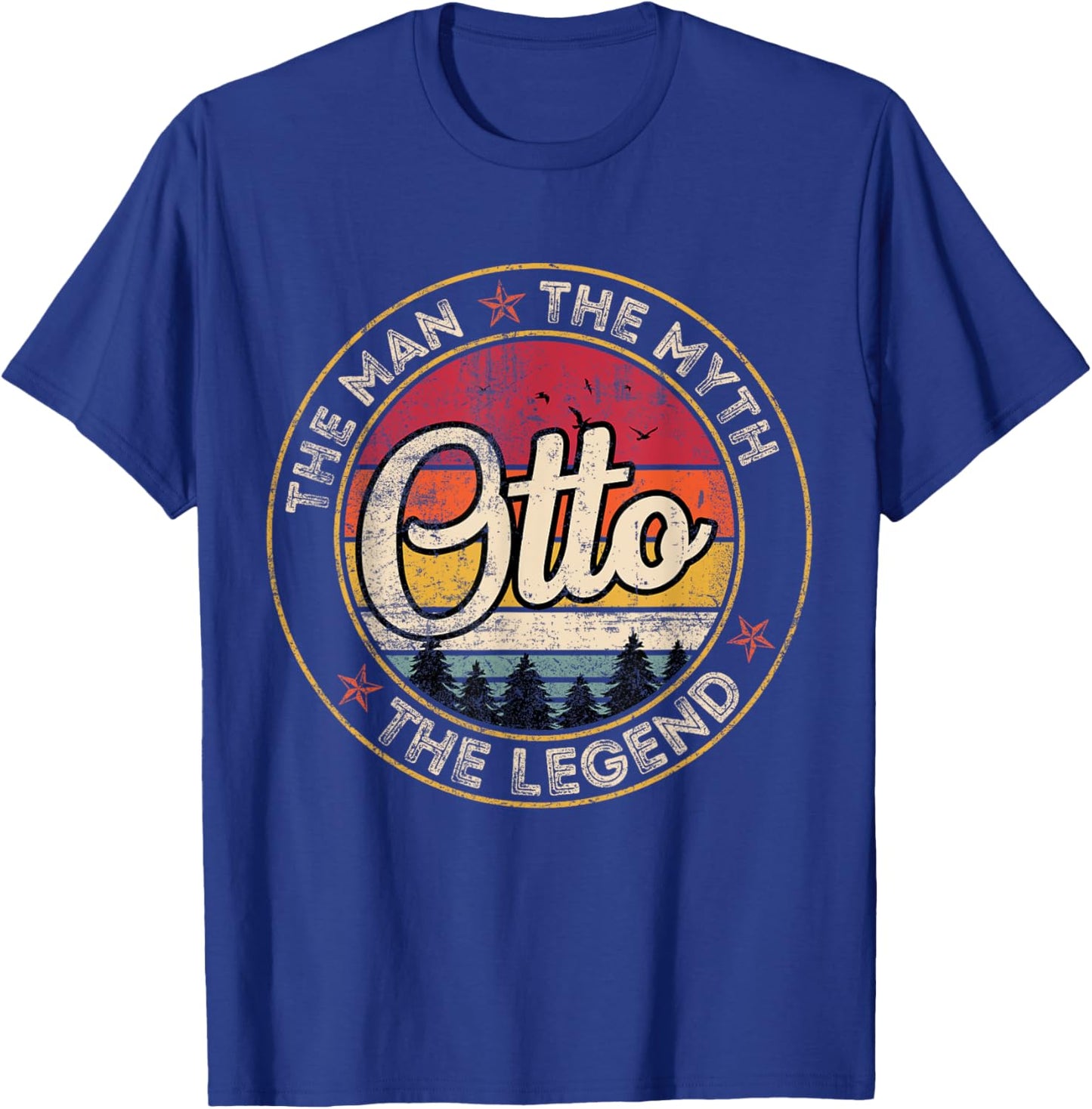 Otto The Man The Myth The Legend Personalized Name T-Shirt - T-Shirt | Royal