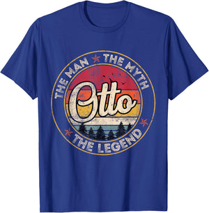 Otto The Man The Myth The Legend Personalized Name T-Shirt - T-Shirt | Royal