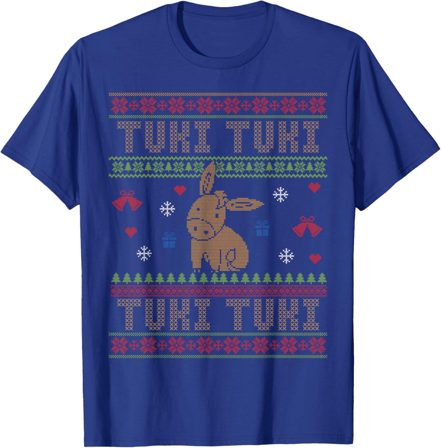 Mexican Christmas Burrito Sabanero Ugly Christmas Tuki Tuki T-Shirt - T-Shirt | Royal