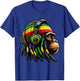 Jamaica Roots Reggae Chimpanzee Rastafari Monkey T-Shirt - T-Shirt | Royal