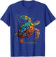 St Maarten Dutch West Indian Tribal Turtle St Martin T-Shirt - T-Shirt | Royal