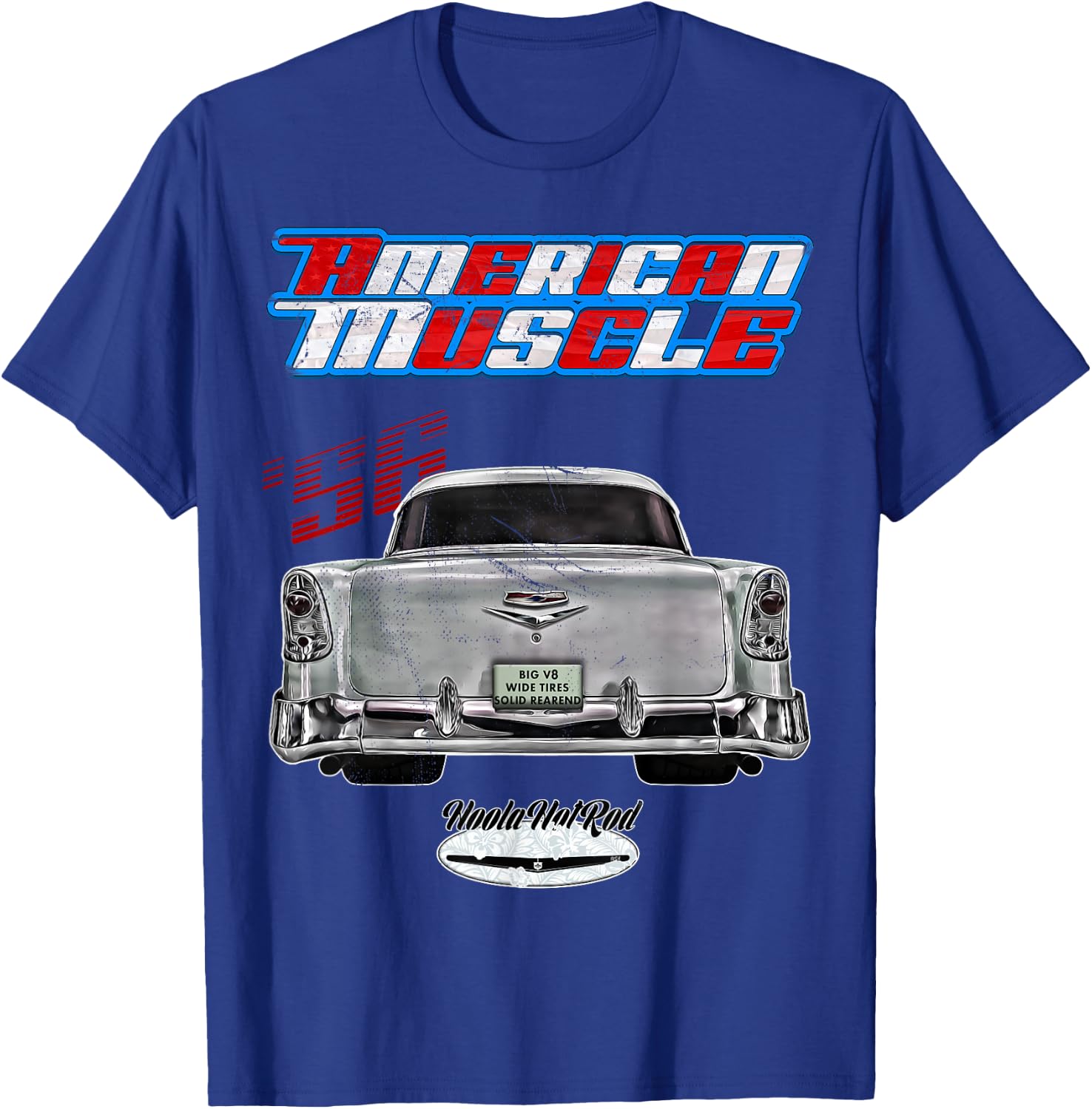 Rockabilly,1956,Fifties,Bel Air,Belair,Tailfins,pro touring T-Shirt - T-Shirt | Royal