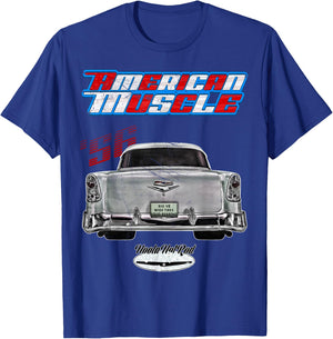 Rockabilly,1956,Fifties,Bel Air,Belair,Tailfins,pro touring T-Shirt - T-Shirt | Royal