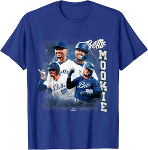 Mookie Betts | Los Angeles Baseball MLB Player | MLBBET5004 T-Shirt - T-Shirt | Royal