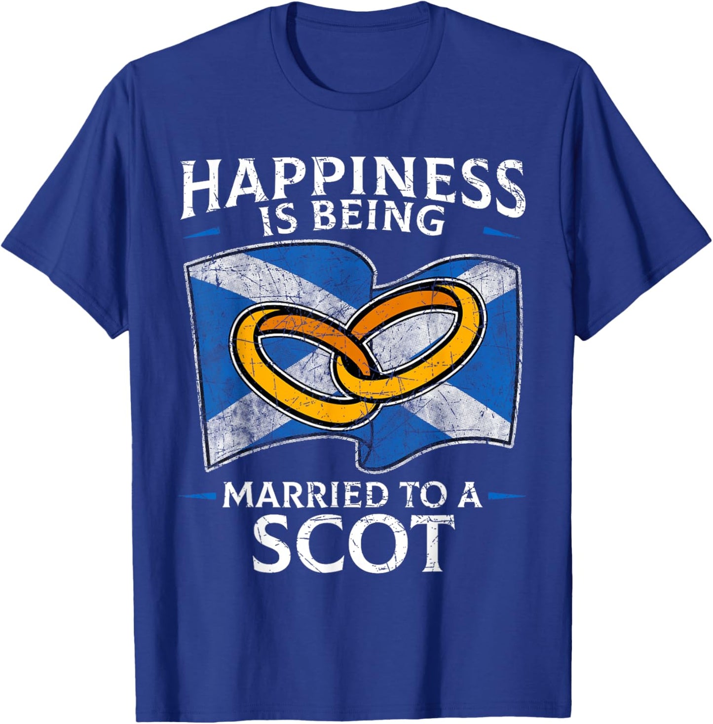 Scottish Wedding Scotland Heritage Roots Scot Flag Married T-Shirt - T-Shirt | Royal