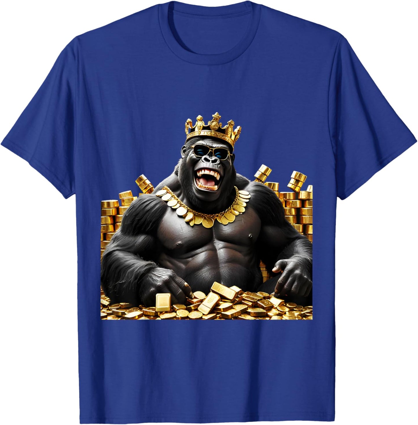 Men Gold Coin Collection Gift T-Shirt - T-Shirt | Royal