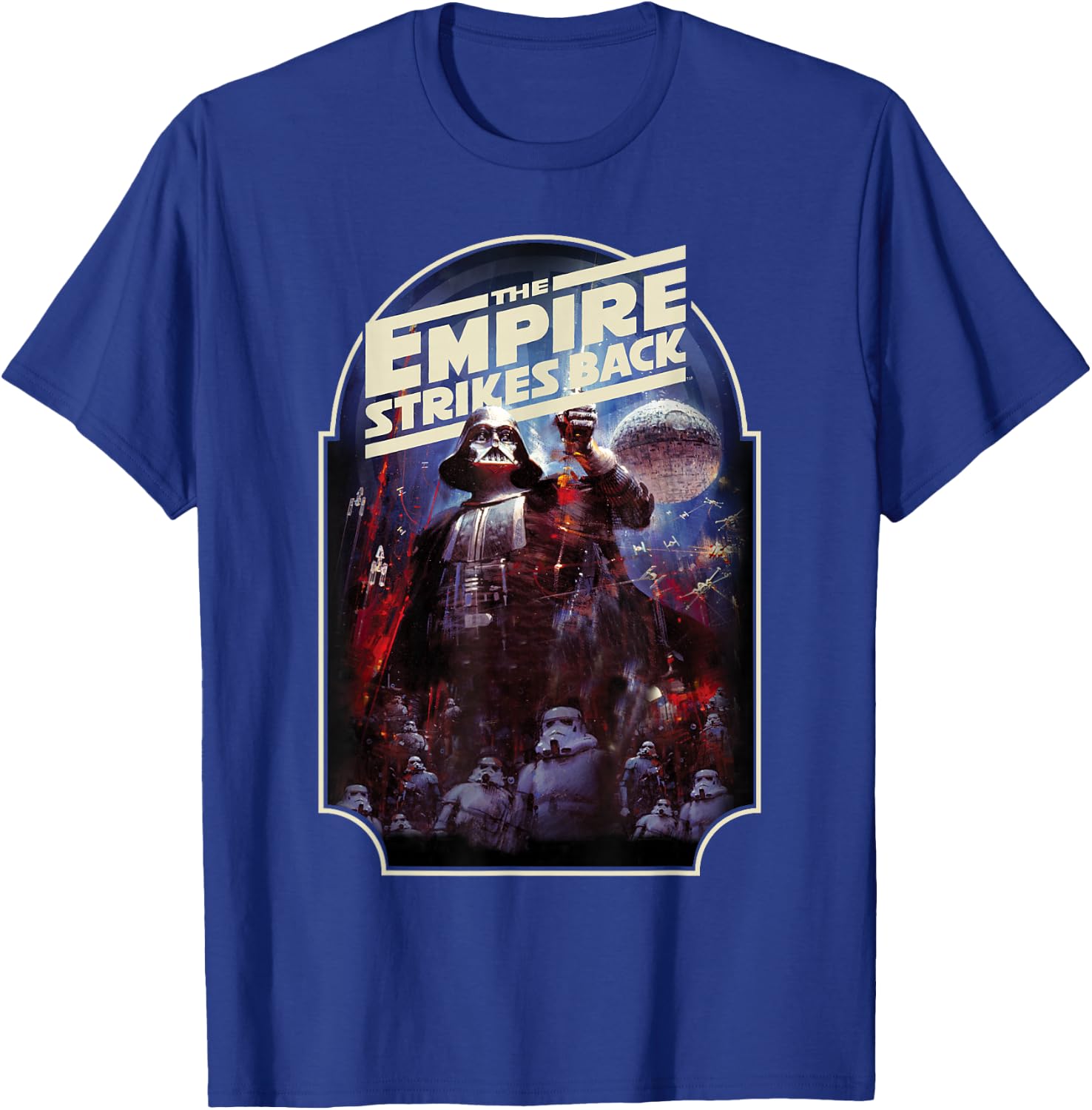 Star Wars The Empire Strikes Back Vintage Poster T-Shirt - T-Shirt | Royal