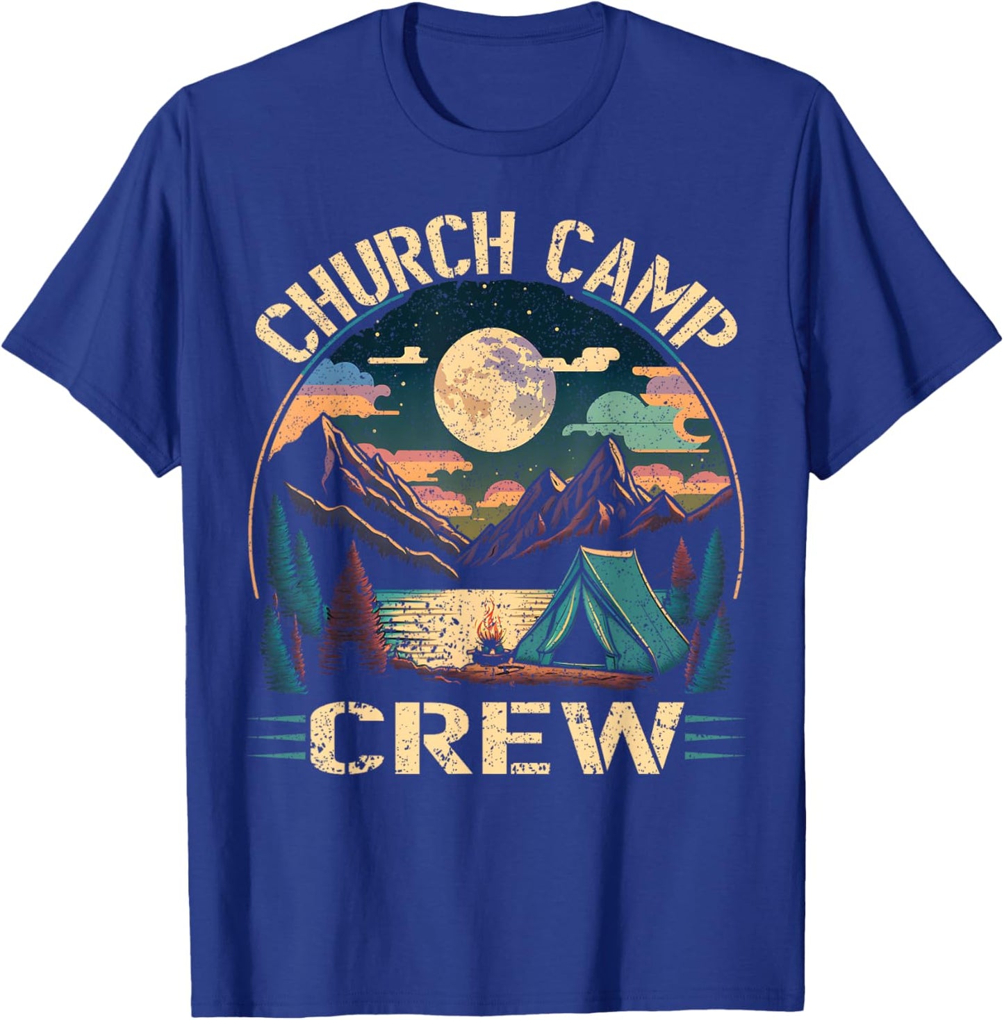 Church Camp Crew VBS Teachers Kids Christian Group Boys T-Shirt - T-Shirt | Royal