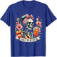 Just Peachy Skeleton Retro 70s Hippie Summer Vibes T-Shirt - T-Shirt | Royal