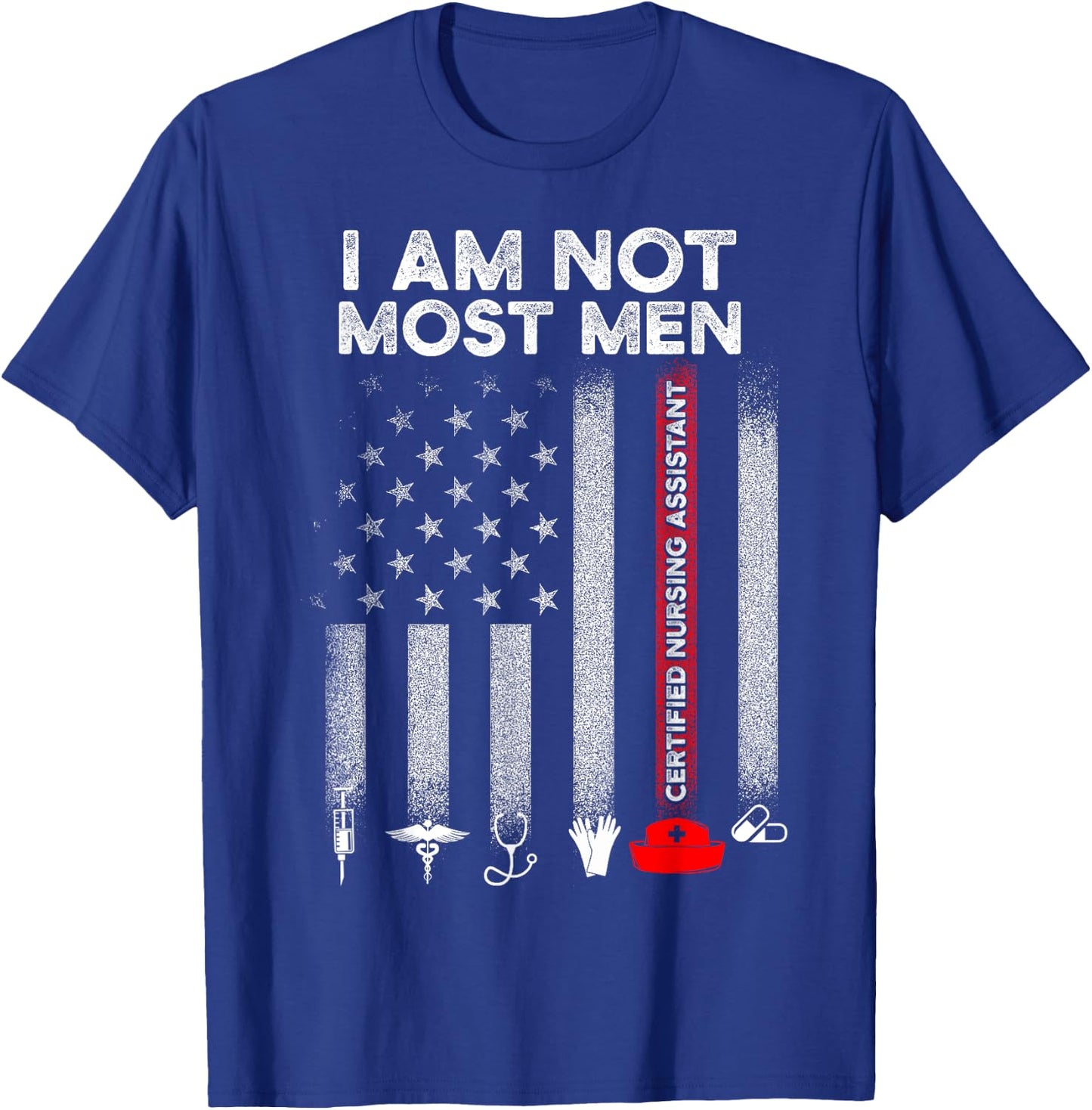 CNA Most Men Certified Nursing Assistant DA1 T-Shirt - T-Shirt | Royal