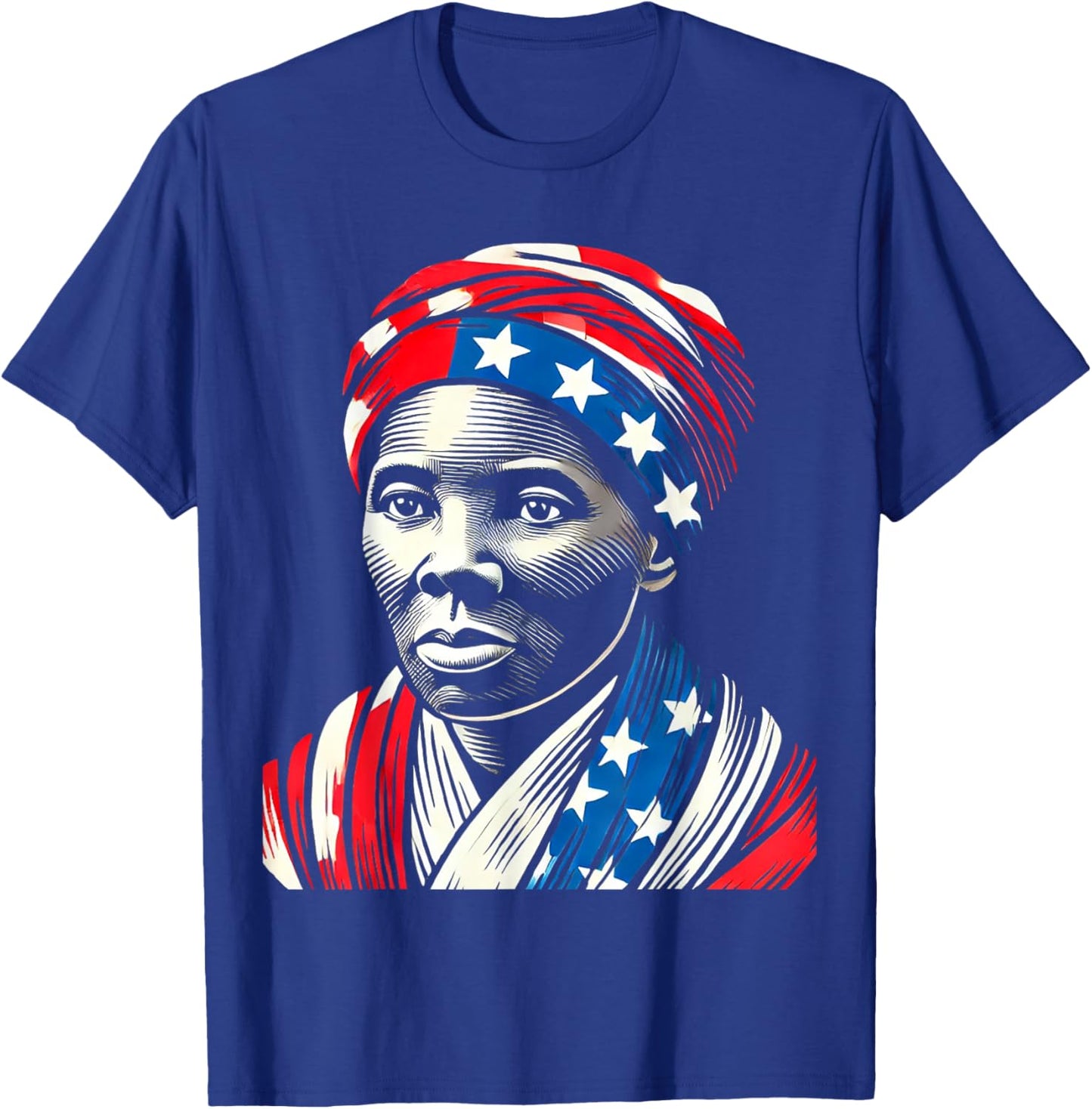 Harriet Tubman Underground Railroad American Hero Design T-Shirt - T-Shirt | Royal
