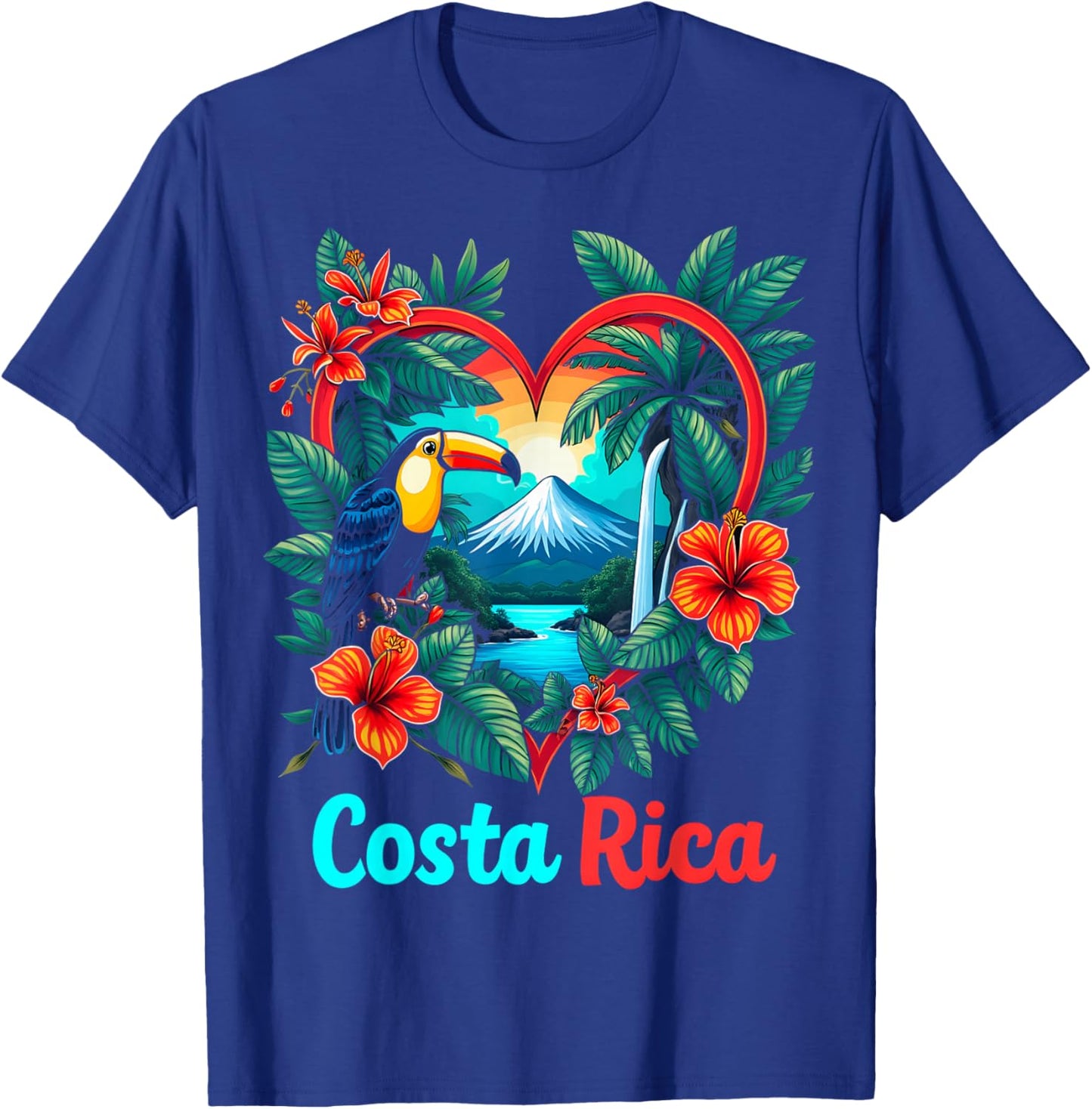 Costa Rica Tropical T-Shirt - T-Shirt | Royal