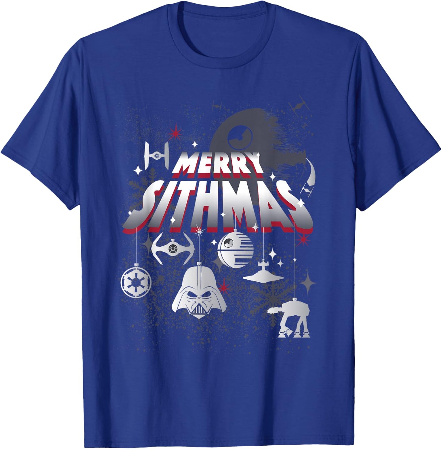 Star Wars Christmas Dark Side Group Shot Merry Sithmas T-Shirt - T-Shirt | Royal