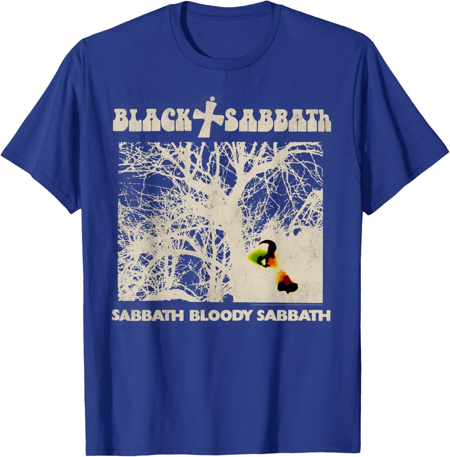Black Sabbath Official Vintage Negative T-Shirt - T-Shirt | Royal